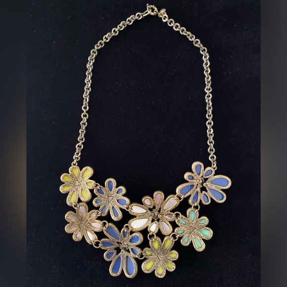 Vintage J. Crew floral statement necklace - Picture 4 of 7